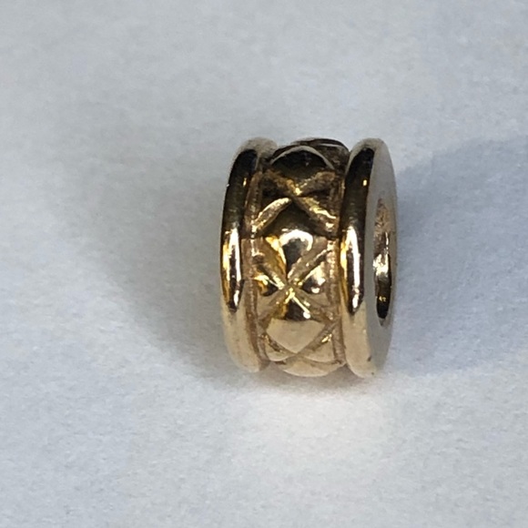 Pandora Solid 14k Criss Cross Charm G585 Ale - Picture 3 of 6